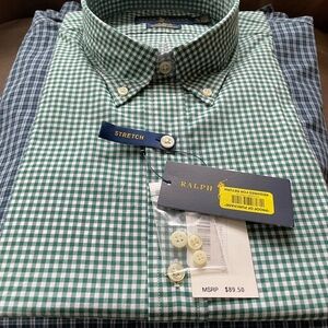 3 men’s Ralph Lauren button down shirts. XL
